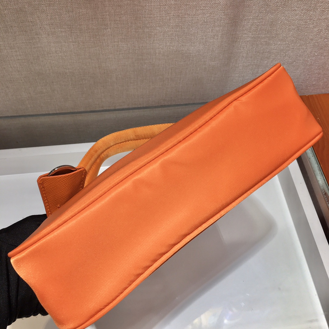 Prada Mini Re Nylon Re Edition 2000 Hobo Bag Handbag Orange 1NE515